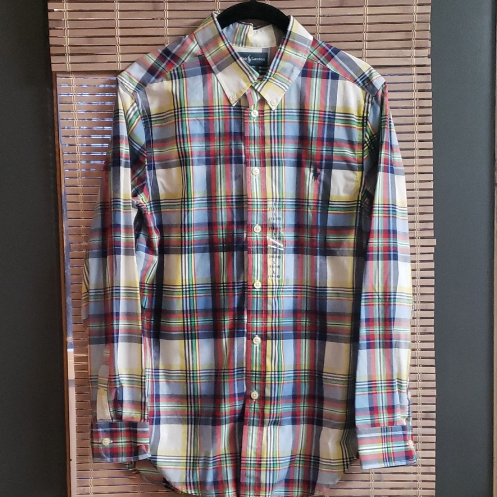 Ralph Lauren Boys Button Down Dress Shirt NWT